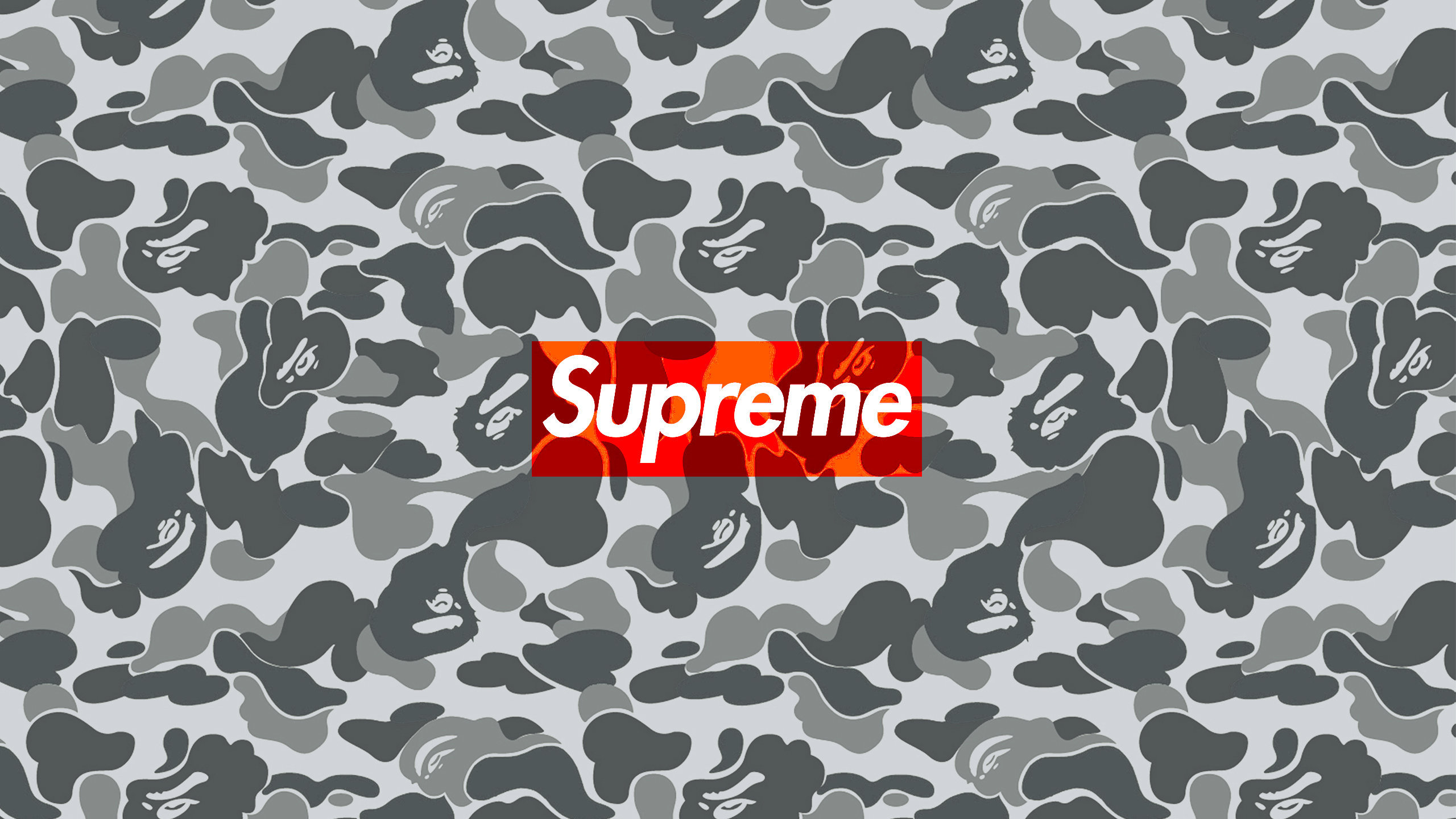 bape supreme camo